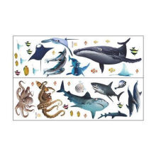 《海底生物鲸鱼鲨鱼海豚海底世界墙贴画儿童浴室玻璃门贴纸自粘防水鲸鱼海底世界鲨鱼小》[57M]百度网盘|pdf下载|亲测有效