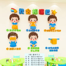《幼儿园文明礼仪墙贴走廊环创主题文化装饰环境教室布置好习惯养成cB款我会擦嘴巴小》[69M]百度网盘|pdf下载|亲测有效