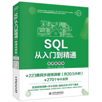 SQL从入门到精通（微课视频版）pdf下载pdf下载