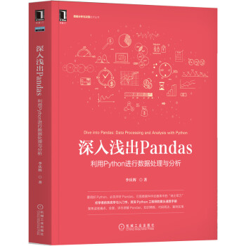 《深入浅出Pandas：利用Python进行数据处理与分析》[47M]百度网盘|亲测有效|pdf下载